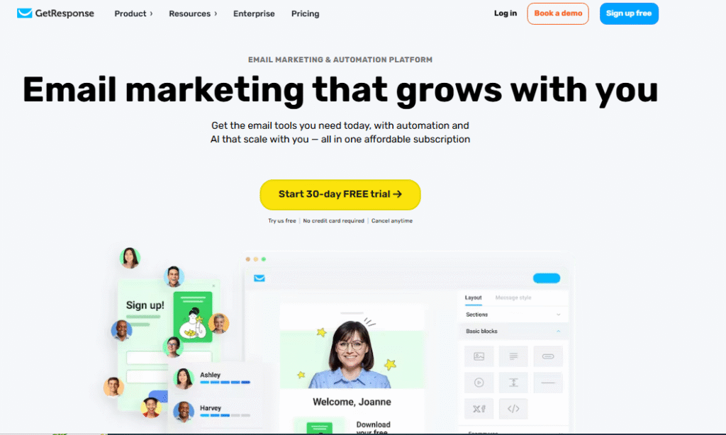GetResponse email marketing