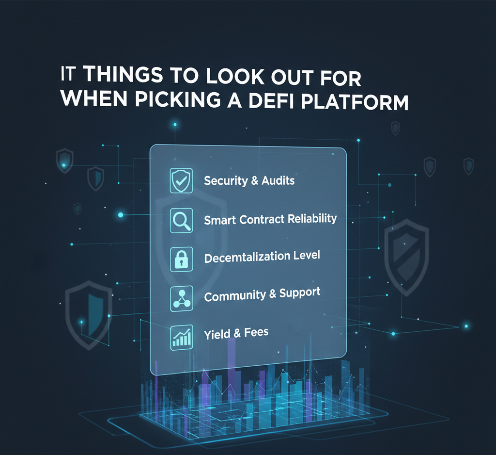 Things to look out for when picking a DeFi platform to use