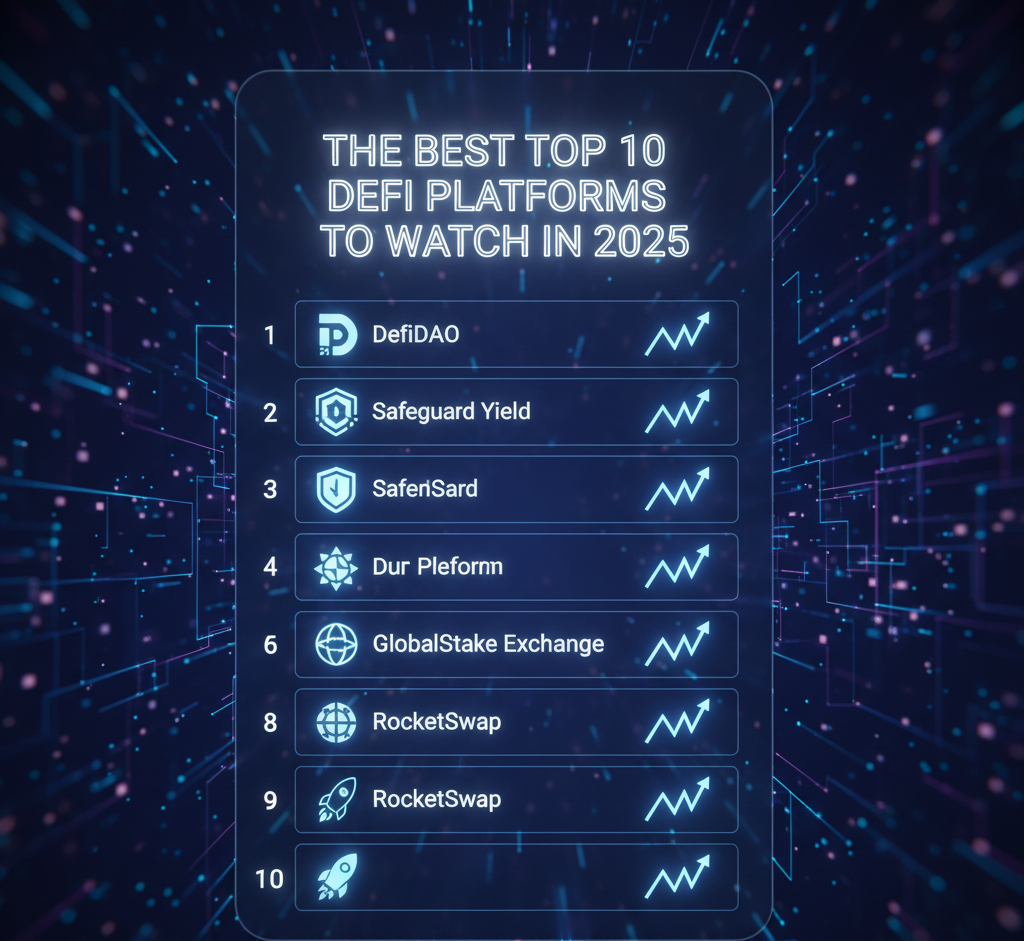 The Best Top 10 DeFi Platforms to Watch in 2025