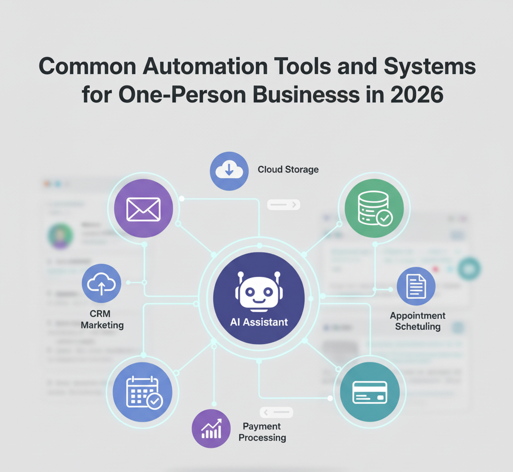 Common Automation Tools and Systems for One-Person Businesses in 2026