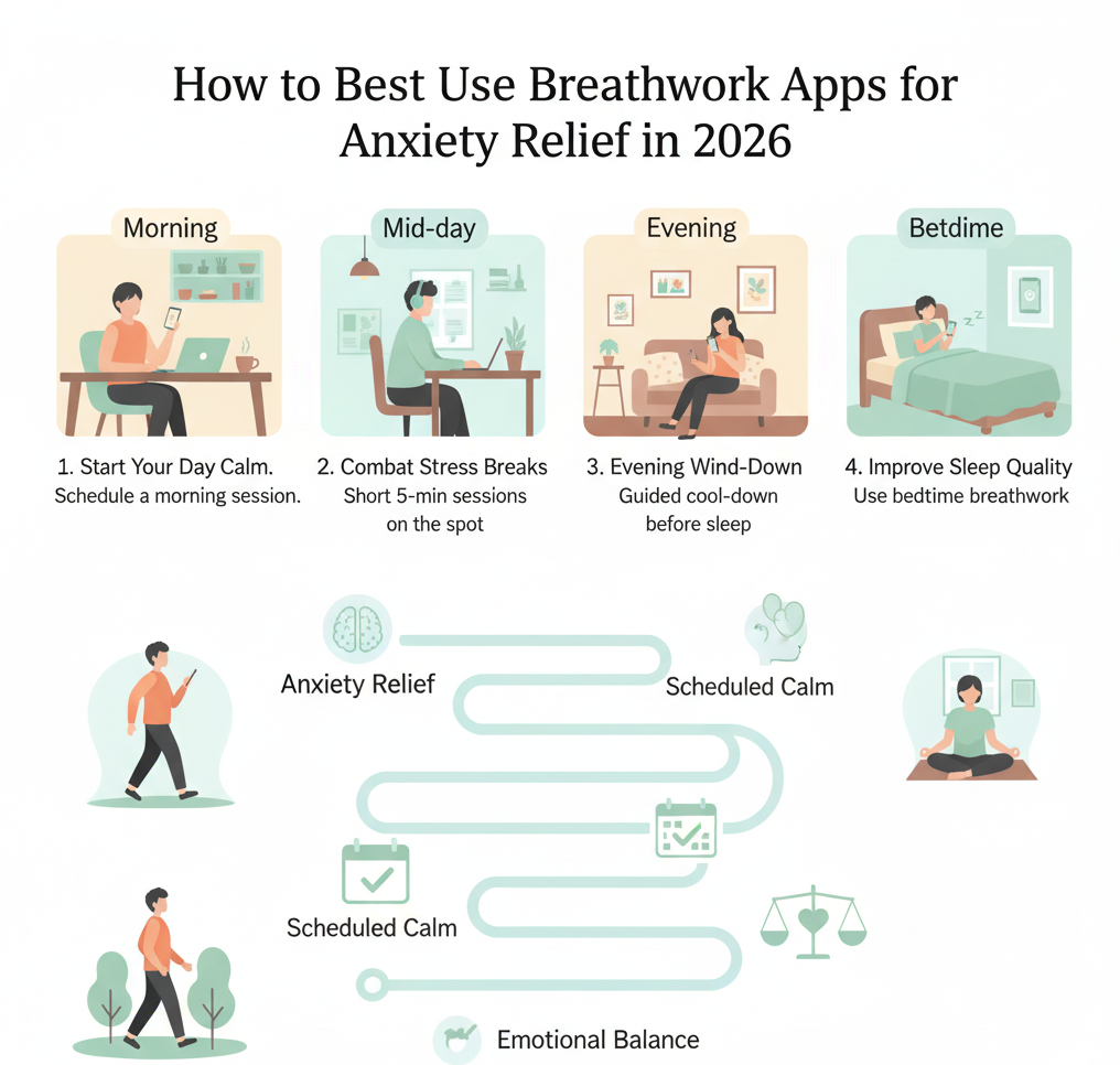 How to Best Use Breathwork Apps for Anxiety Relief in 2026