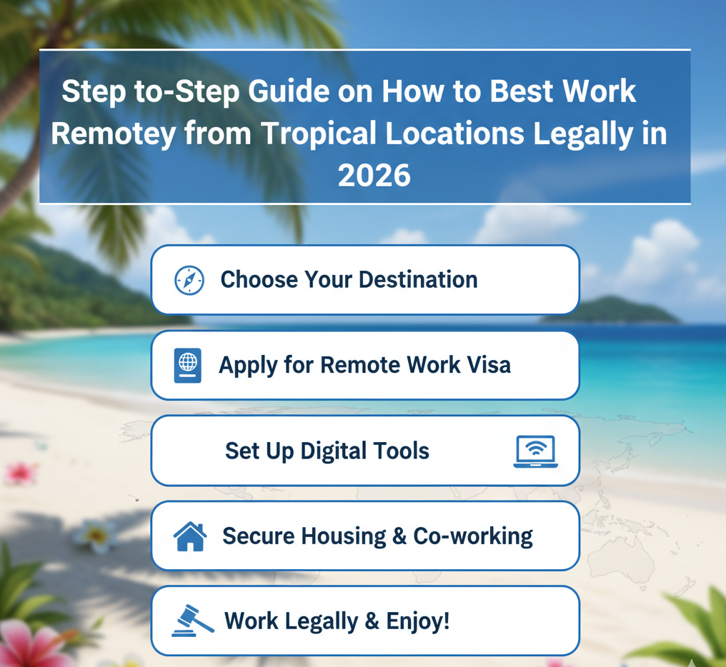Step-by-Step Guide on How to Best Work Remotely from Tropical Locations Legally in 2026
