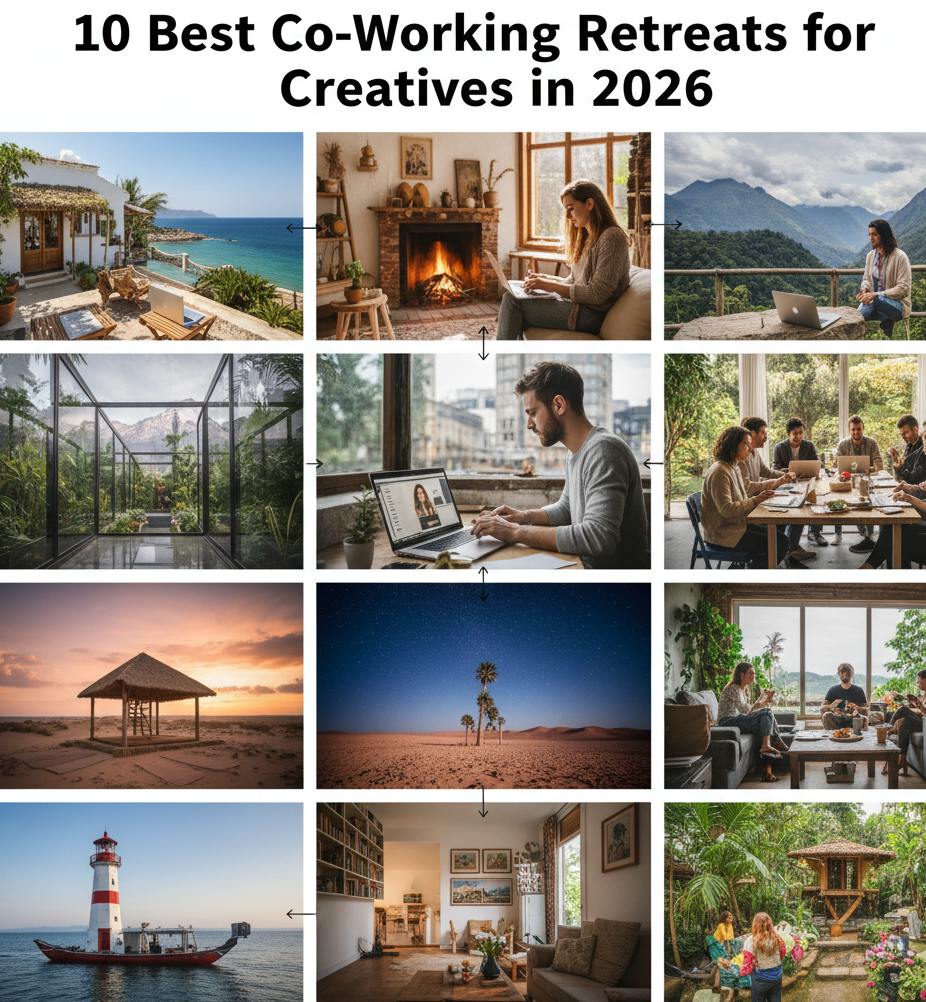 10 best co-working retreats for creatives in 2026