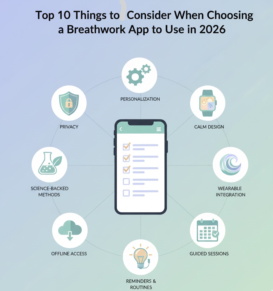 Top 10 Things to Consider When Choosing a Breathwork App to Use in 2026