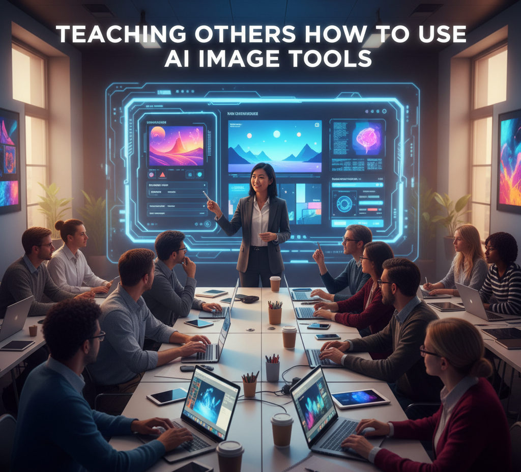 Teaching Others How to Use AI Image Tools