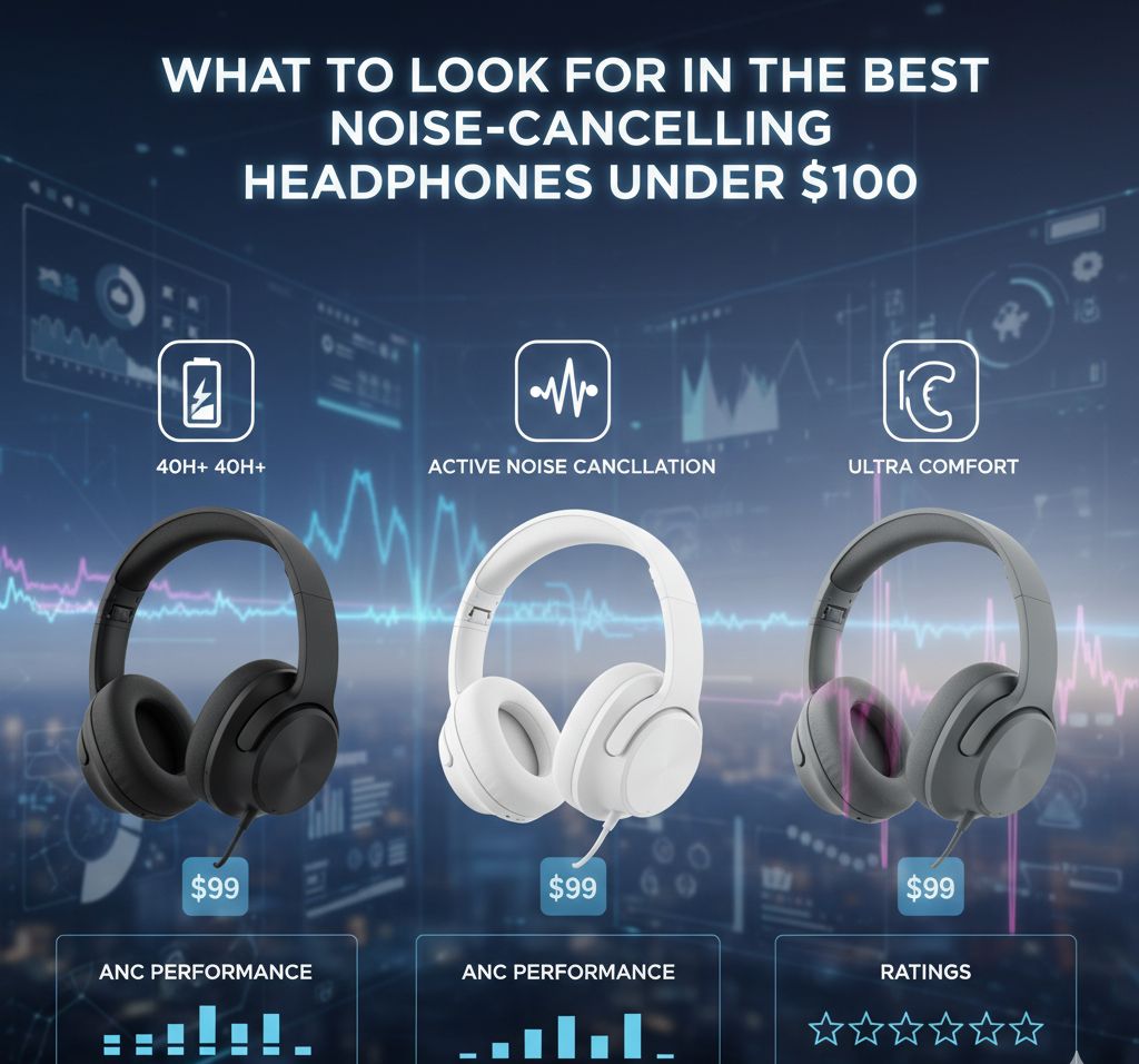 What to Look for in the Best Noise-Cancelling Headphones Under $100