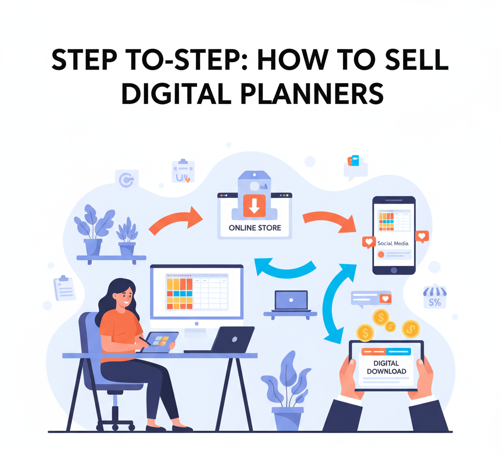 Step-by-step How to Sell Digital Planners